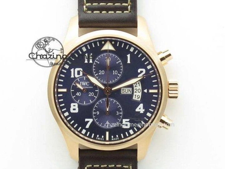 MIROTIME 0504 Pilot Chrono SS 3878 Gray Dial on Brown Leather Strap A Resilient 7395